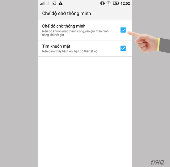 Kích hoạt chế độ chờ thông minh